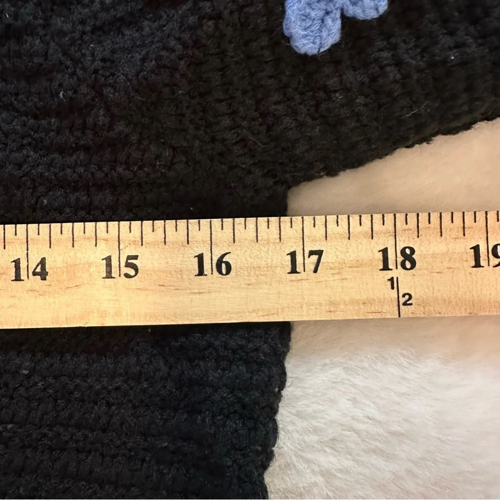 ZARA | NWOT - Cropped Chunky Knit Bow Sweater - Size M - Picture 7 of 8